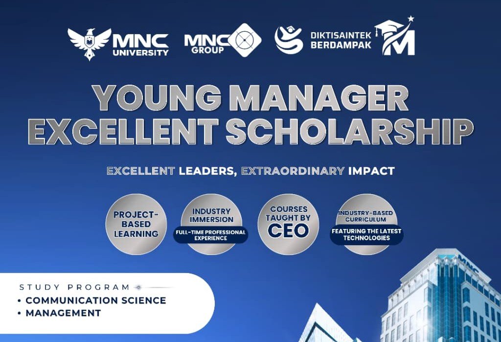 Young Manager Excellent Scholarship 2026 Resmi Dibuka, Beasiswa Hingga 100% untuk Calon Pemimpin Masa Depan